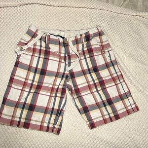 Mens plaid shorts